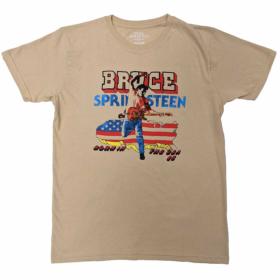 Bruce Springsteen tričko, Born in The USA &#039;85 Sand, pánské, velikost XL