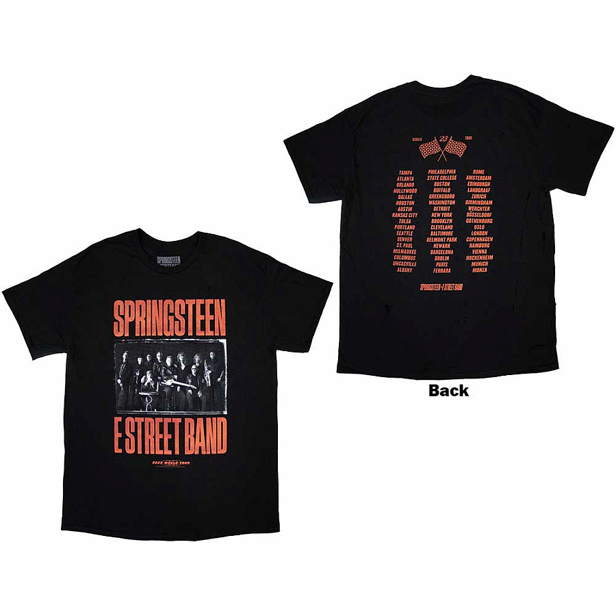 Bruce Springsteen tričko, Tour &#039;23 Band Photo BP Black, pánské, velikost L