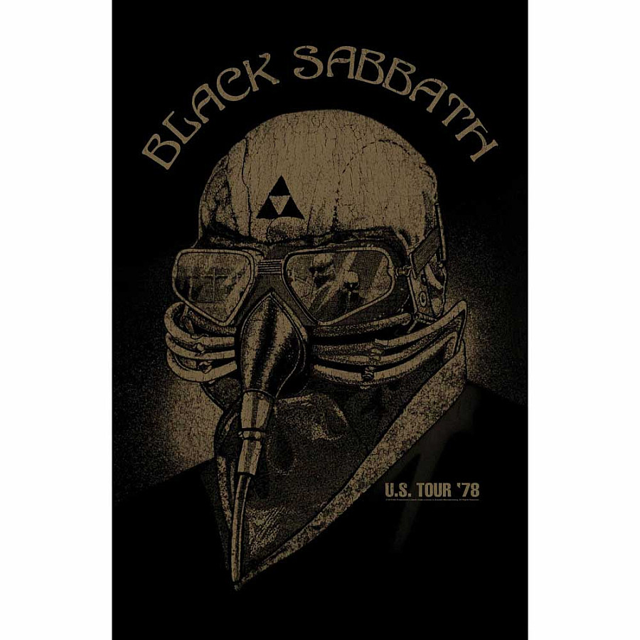 Black Sabbath textilní banner 68cm x 106cm, US Tour &#039;78