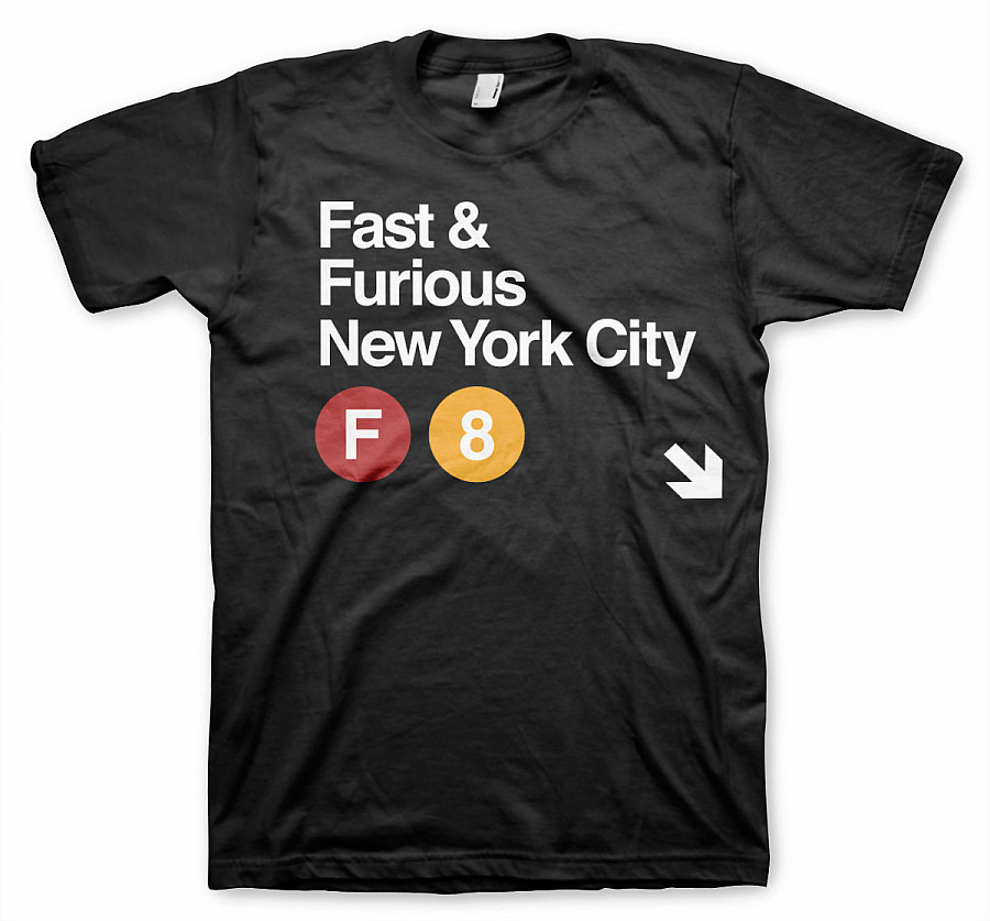 Fast &amp; Furious tričko, NYC, pánské, velikost XL