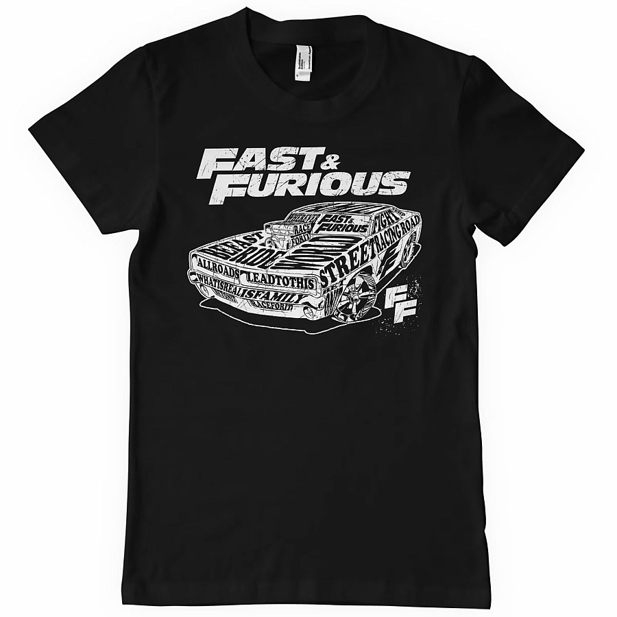 Fast &amp; Furious tričko, Fluid Of Speed Club Black, pánské, velikost XXL