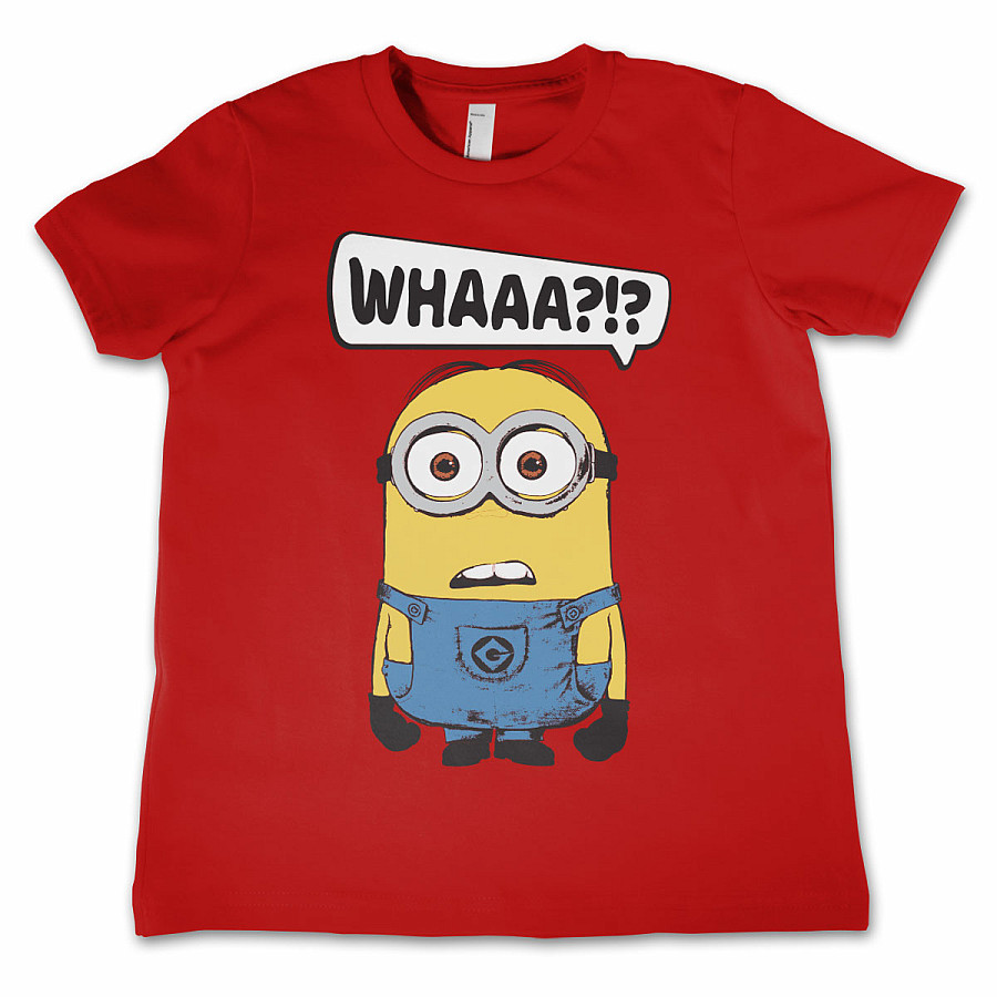 Despicable Me tričko, Whaaa?!? Kids Red, dětské, velikost XS velikost XS věk (4 roky)
