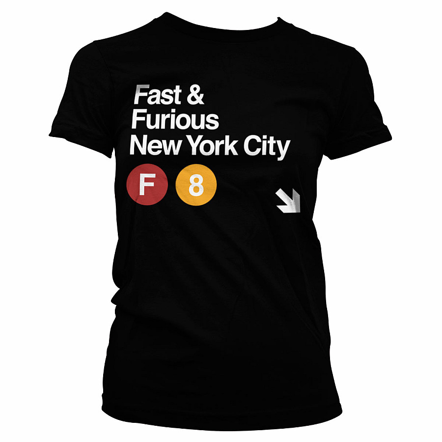 Fast &amp; Furious tričko, NYC Girly, dámské, velikost M