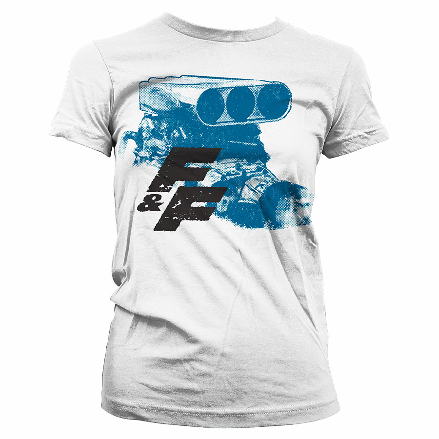 Fast &amp; Furious tričko, Engine White Girly, dámské, velikost L