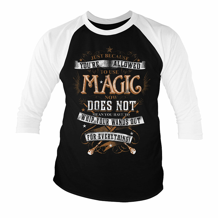 Harry Potter tričko dlouhý rukáv, Magic, pánské, velikost L