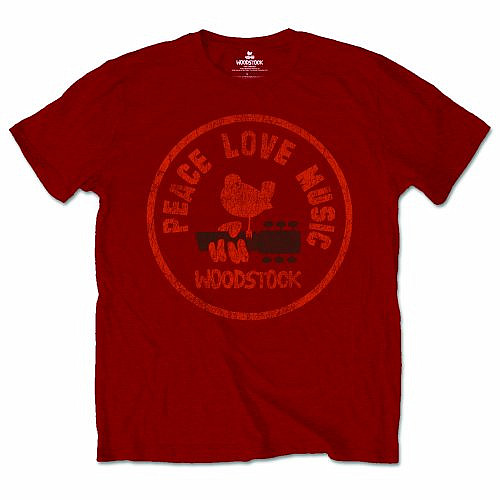 Woodstock tričko, Love Peace Music, pánské, velikost S