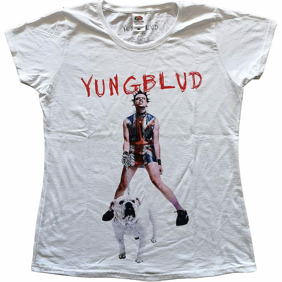 Yungblud tričko, Strawberry Lipstick White, dámské, velikost XL