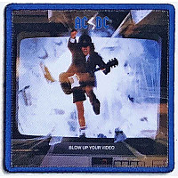 AC/DC tkaná nášivka/nažehlovačka PES 86 x 86 mm, Blow Up Your Video