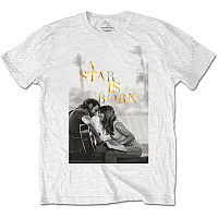 Lady Gaga tričko, A Star is Born Jack & Ally Movie Poster White, pánské