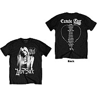 Avril Lavigne tričko, Love Sux BP Black, pánské