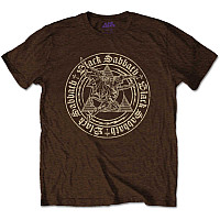 Black Sabbath tričko, Henry Pyramid Emblem Chocolate Brown, pánské