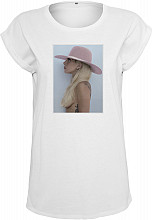 Lady Gaga tričko, Hat White, dámské