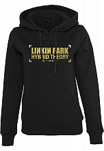 Linkin Park mikina, Anniversary Logo Hoody Black, dámská