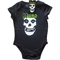 Misfits kojenecké body tričko, Skull & Logo Black, dětské