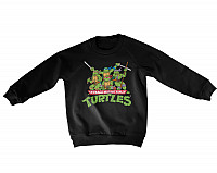 Želvy Ninja mikina, Distressed Group Sweatshirt Black, dětská