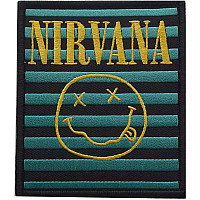 Nirvana tkaná nášivka PES 100x100 mm, Logo & Happy Face Stripes