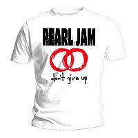 Pearl Jam tričko, Don't Give Up White, pánské