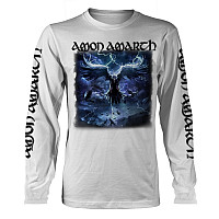 Amon Amarth tričko dlouhý rukáv, Raven's Flight White, pánské