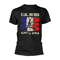 U.K. Subs tričko, Party In Paris Black, pánské