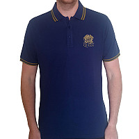 Queen tričko, Crest Logo Polo Navy Blue, pánské