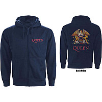 Queen mikina, Classic Crest Navy Zipped, pánská
