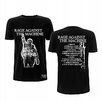 Rage Against The Machine tričko, Bola Album Cover Tracks Black, pánské