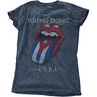 Rolling Stones tričko, Havana Cuba Snow Wash Denim, dámské