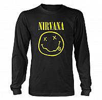 Nirvana tričko dlouhý rukáv, Smiley, pánské