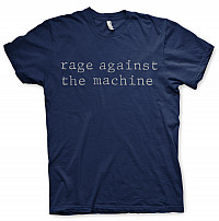 Rage Against The Machine tričko, Original Logo Navy, pánské