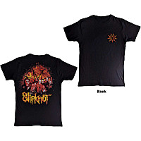 Slipknot tričko, The End So Far Flame Logo BP Black, pánské
