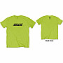 Billie Eilish tričko, Racer Logo & Blohsh Lime Green BP, pánské