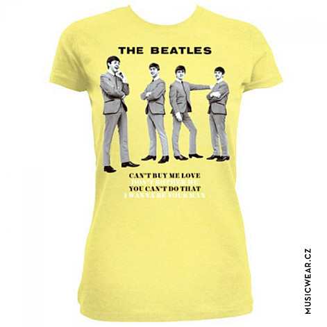 The Beatles tričko, You Can't Do That Yellow, dámské