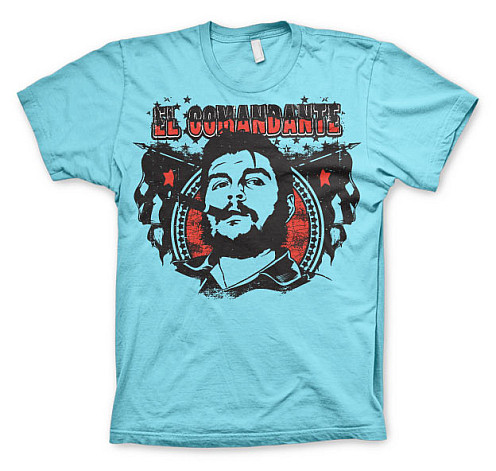 Che Guevara tričko, El Comandante Skyblue, pánské