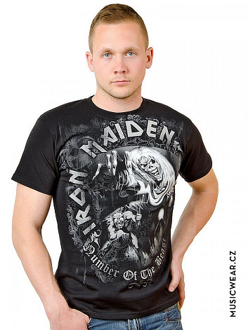 Iron Maiden tričko, NOTB Grey Tone, pánské