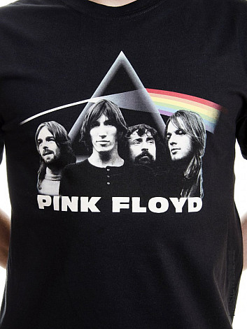 Pink Floyd tričko, DSOTM Band & Prism Black, pánské