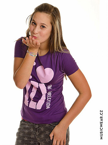 One Direction tričko, I Love Dark Purple, dámské
