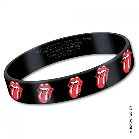 Rolling Stones silikonový náramek,Tongues