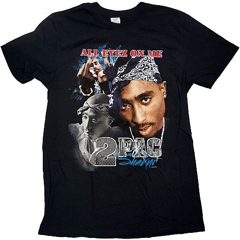 Tupac tričko, All Eyez Homage Black, pánské