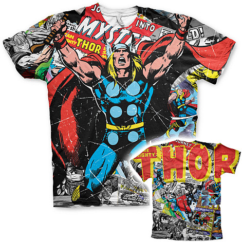 Marvel Comics tričko,Thor Comics Allover, pánské