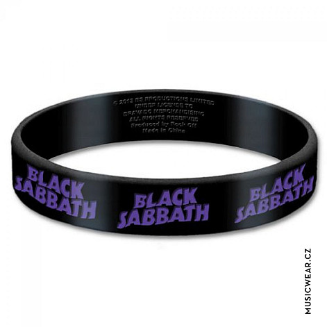 Black Sabbath silikonový náramek, Logo