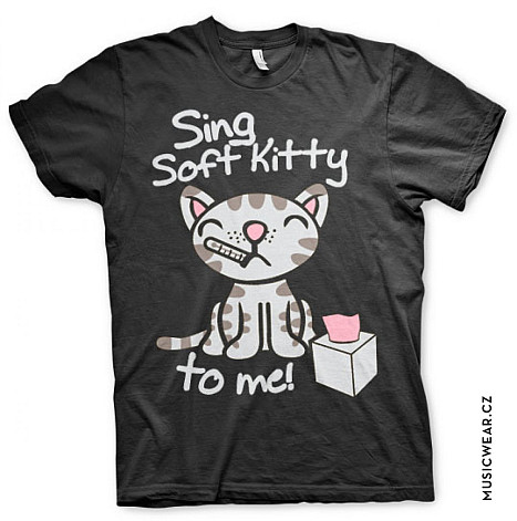 Big Bang Theory tričko, Sing Soft Kitty To Me, pánské