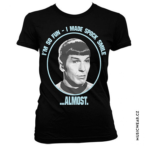 Star Trek tričko, I Made Spock Smile Girly, dámské