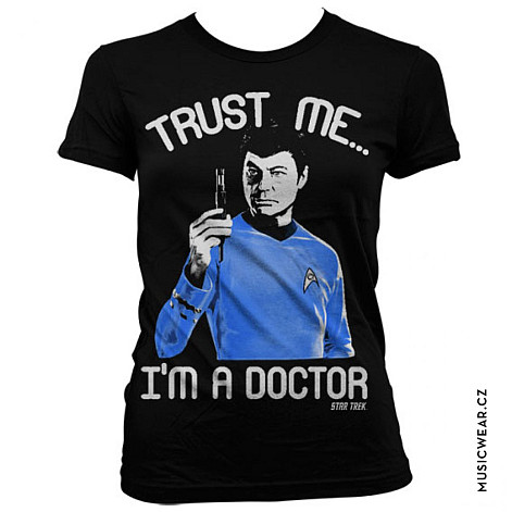 Star Trek tričko, Trust Me I´m A Doctor Girly, dámské