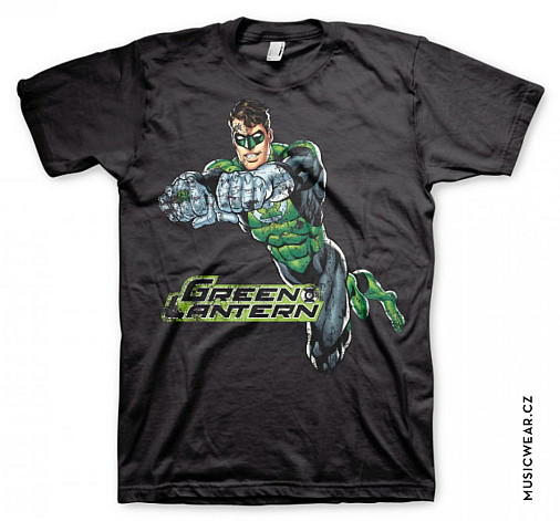 Green Lantern tričko, Distressed, pánská