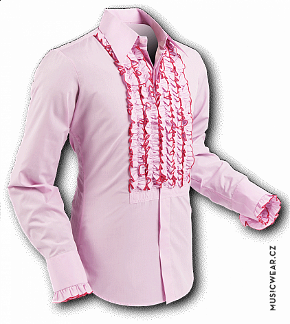 Pete Chenaski košile, Rose Pink with Dark Pink Trim, pánská