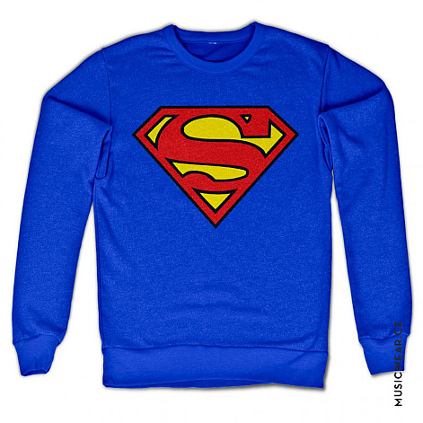 Superman mikina, Shield Sweatshirt Blue, pánská
