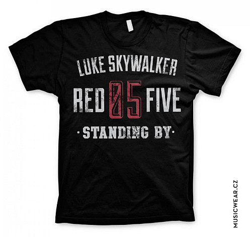 Star Wars tričko, Luke Skywalker Red 5 Standing By, pánské
