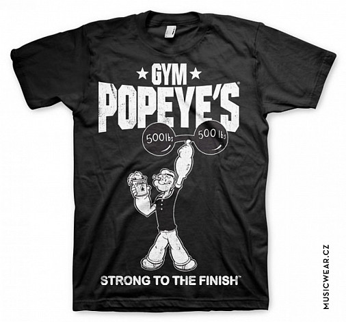 Pepek námořník tričko, Popeyes Gym, pánské