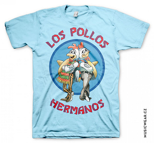 Breaking Bad tričko, Los Pollos Hermanos Skyblue, pánské