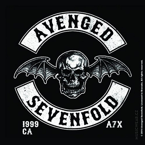 Avenged Sevenfold korkový podtácek 10x10 cm, Death Bat Crest